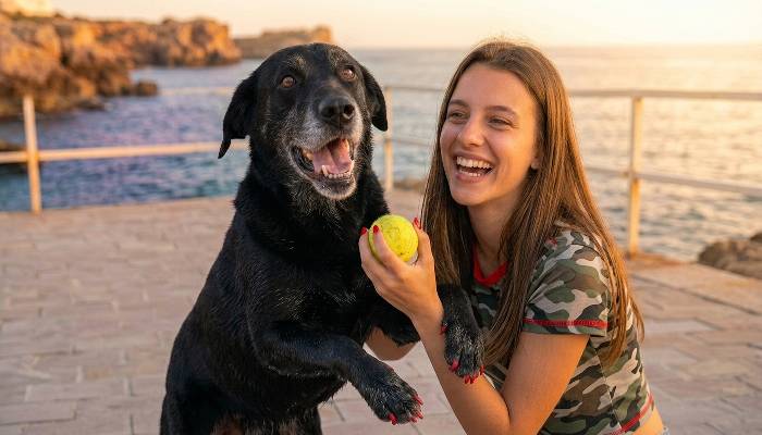 Europeia puta de buceta aberta e cachorro metendo a rola com tesão